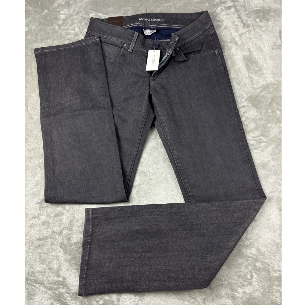 Banana Republic Womens Classic Straight Leg Jeans‎ Charcoal Gray Size 6 NWT